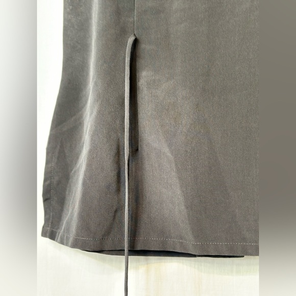 Kathy Lee Collection - Womens Sleeveless Button-Down TOP Sz S Tunic TIES - BLACK - Picture 4 of 11